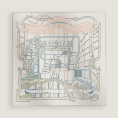 シルクバンダナ 《星降る渓谷》 - ホワイト | Hermès - エルメス-公式